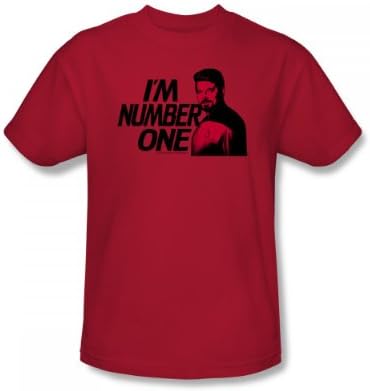 Star Trek - St: Next Gen / I'M Number One Adult T-Shirt In Red, Size: Large, Color: Red