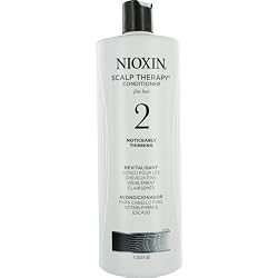 Nioxin Scalp Therapy, System 2 (Fine/Untreated/Noticeably Thinning ) Conditioner, 33.8 Ounce