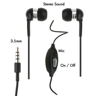 For Apple iPhone / iPhone 3G High Quality 3.5mm Stereo Hands Free Headset Headphone Ear-buds with Mi