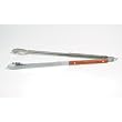 Outset QB22 Extra-Long Stainless-Steel Barbecue Tongs with Rosewood Handles