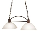 2 Lt Island light, Tannery Bronze finish
