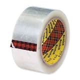 3 x 1000 Yards 3M #375 Scotch Brand Hot Melt Clear Carton Sealing Tape 3.0 Mil (T9033375)