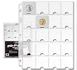 10 (Ten) - BCW Vinyl 20-Pocket Page with Thumb Cut (Also works for Photo Slides) - Coin & Currency Collecting Supplies