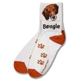 Beagle Roll Down Head Socks
