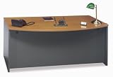 Series C: Bow Front Desk- Natural Cherry
