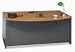 Series C: Bow Front Desk- Natural Cherry