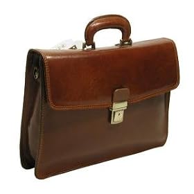 PELLEVERA SANTALUCE Professional Briefcase in Brown