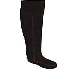 Minnetonka Women's Over-The-Knee Fringe Boot,Chocolate,6 M US