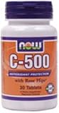 Vitamin C-500 with Rose Hips 30 Tabs - NOW Foods