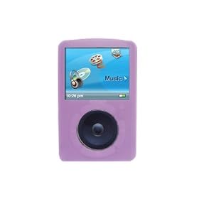 Pink Silicone Skin for Sansa Fuze Series MP3 Player with Armband and Belt Clip