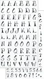 Small Triangle Black Glitter Alphabet Letters Scrapbook Stickers (SPOOSRABC21)