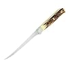 Schrade 168UH Uncle Henry Walleye Fillet Knife with Leather Sheath