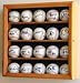 20 Baseball Display Case Cabinet Holder Wall Rack w/ UV Protection