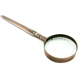 Magnifying Glass Letter Opener 3x Brass Magnifier Tool