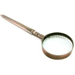 Magnifying Glass Letter Opener 3x Brass Magnifier Tool