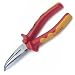 Morris Products 54016 Insulated Safety Bent Long Nose Pliers, 1000 Volt, 8" Length