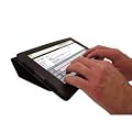 LuvTab BLACK Asus EeePad Transformer TF101 10.1 inch Multifunctional / Multi Angle Luxury Executive Wallet / Cover / Stand / Typing Case - Fits all versions / models