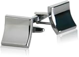 Elliptical Squares in Gun Metal Tone by Cuff-Daddy