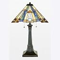 Quoizel Inglenook Tiffany 2 Light Table Lamp