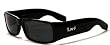 LOCS SUPER DARK Ganster Polarized Biker Sunglasses #LC0405PZ