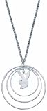 Clear Bunny Hoop 16 inch Necklace with Extender