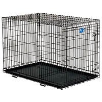 Midwest Life Stages Single-Door Folding Metal Dog Crate, 48"L x 30"W x 33"H