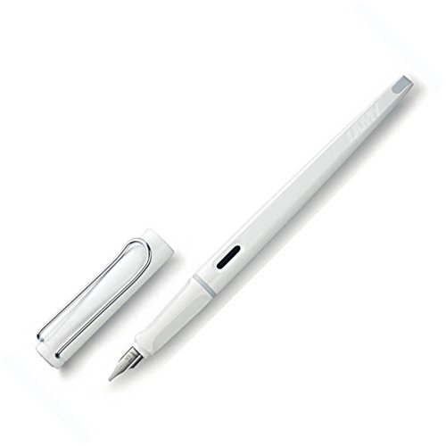 Lamy Joy Calligraphy Fountain Pen, White, 1.5 mm