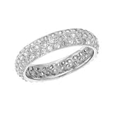 .925 Sterling Silver Eternity Ring With Cubic Zirconias