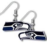 Seattle Seahawks Dangling Earrings - NFL Football Fan Shop Sports Team Merchandise