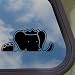 Babar ELEPHANT Black Decal Car Truck Bumper Window Sticker