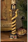 The Egyptian Cobra Goddess Altar Candlestick and Candle