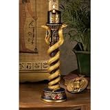 The Egyptian Cobra Goddess Altar Candlestick and Candle