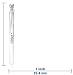 31sISY4NW L. SL75  14k White Gold Diagonal DiamondCut Hoop Earrings