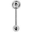 Stainless Steel Orbital Barbell Tongue Ring