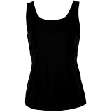 Misses Bay Studio Solid Wide Strap Shelf Bra Tank