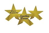 Hollywood Party Cutouts | Foil Star Place Card