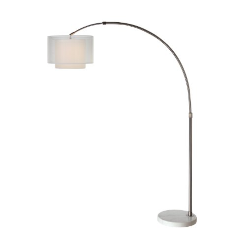 Trend Lighting BFA8400 Brella Arc Floor Lamp, Silver