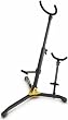 Hercules DS536B Baritone Saxophone Stand with Alto/Tenor Peg