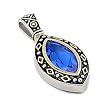 2 Tone Blue Topaz Marquise Pendant 2 Tone Blue Topaz Marquise Pendant