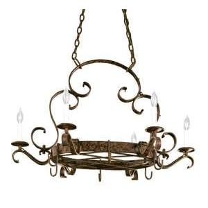 World Imports - 82001-58 : 6 Lt. Pot Rack - Oxide Bronze