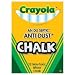 Crayola Non-toxic Anti-Dust White Chalk. (One Box)