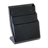 Three Pocket Desktop Stand, Plastic, 13 1/4w x 7 1/8D x 16h, Smoke 31sJ%2BQpi%2BVL. SL160 Three Pocket Desktop Stand, Plastic, 13 1/4w x 7 1/8D x 16h, Smoke