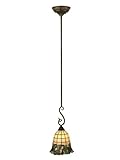 Dale Tiffany TH11199 Tinny Grape Mini Pendant, Coffee Black