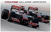 Vodafone McLaren Mercedes 2012 Poster