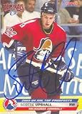 Scottie Upshall, Milwaukee Admirals - AHL Autographed Card