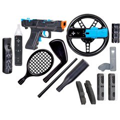 Dreamgear 15 IN 1 PLAYER KIT PLUS FOR WIIBLACK (Video Game / Wii)