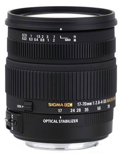 Sigma 17-70mm f/2.8-4 DC Macro OS HSM Lens for Nikon Mount Digital SLR Cameras