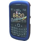 PREMIUM 2 IN 1 BLUE THIN SILICONE SKIN WITH RED RUBBERIZED SNAP ON HARD SKIN COVER CASE FOR BLACKBERRY CURVE 8520 8530 ULTIMATE PROTECTION