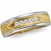 14K Two Tone Gold Diamond Duo Ring Size 10