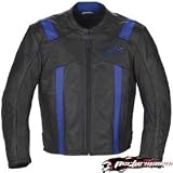 ALPINESTARS ROD LEATHER JACKET BLACK/BLUE 3X 310258-17-3XL